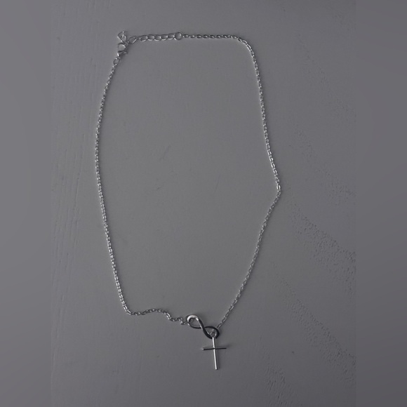Jewelry - 3/20$ NEW Silver Cross infinity Symbol Necklace